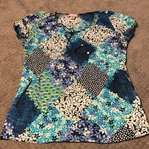 Koi scrub top
